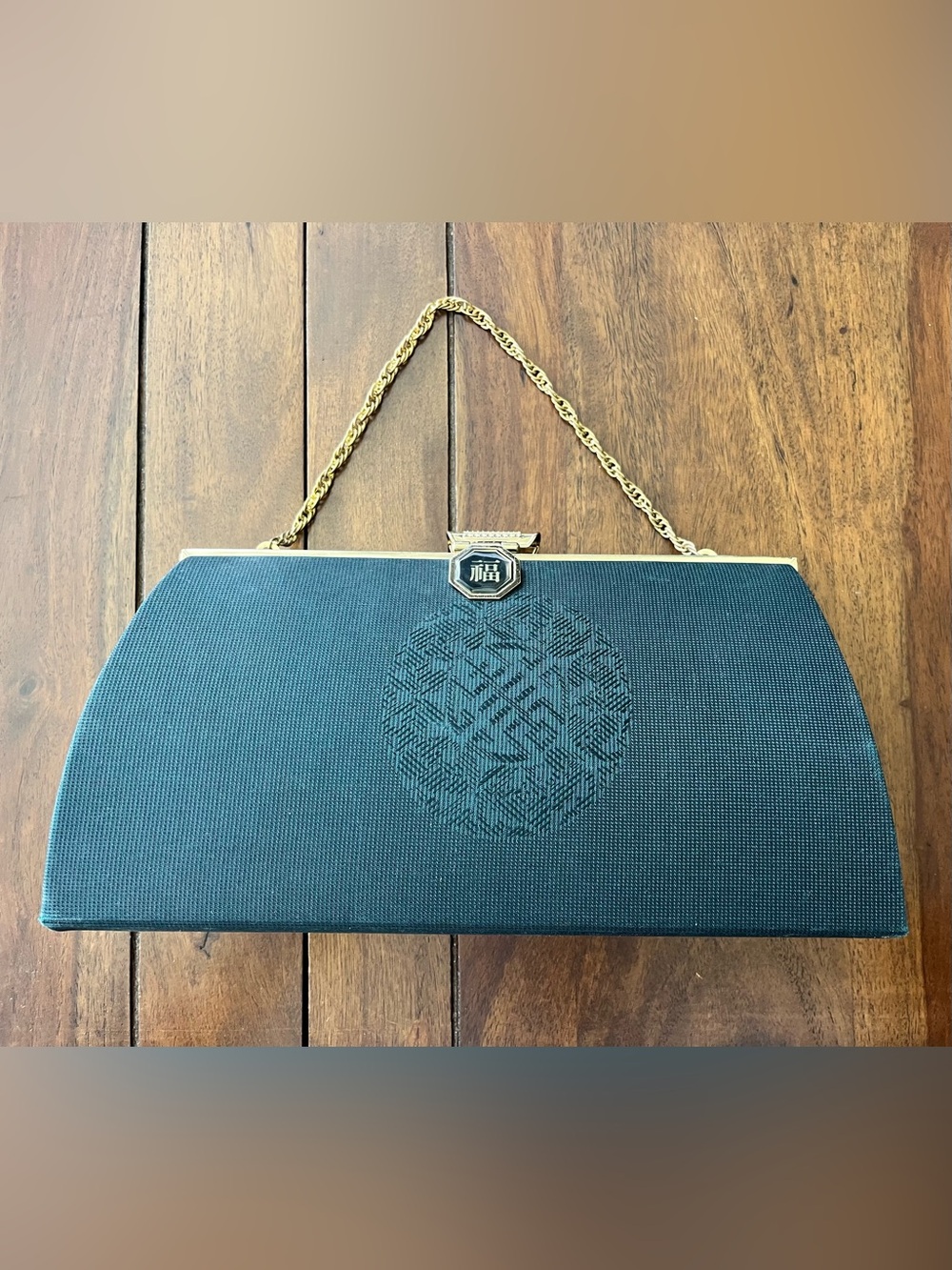 Evening Clutch with “Good Fortune” symbol
